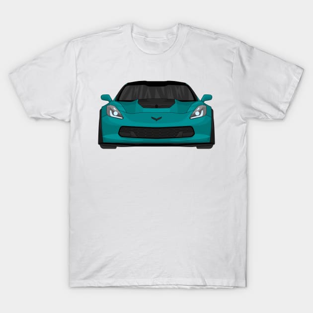 Z06 TEAL T-Shirt by VENZ0LIC